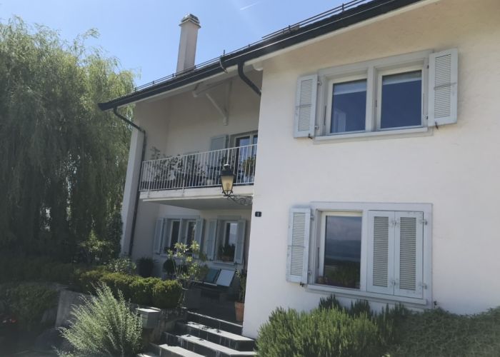 Beau duplex dans maison vigneronne, vue lac et Alpes